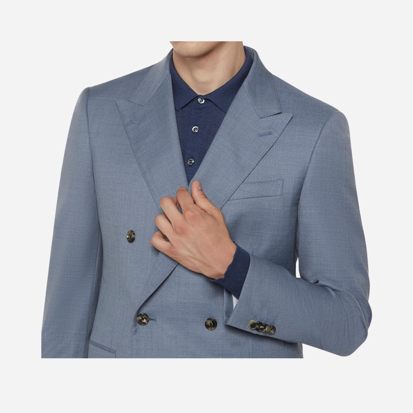 Cornflower-blue Macbeth Blazer in Zeelander wool