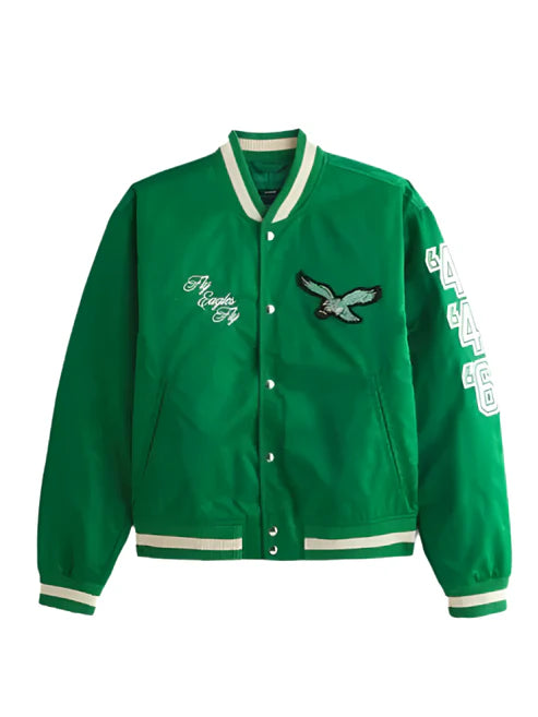 Abercrombie Eagles Varsity Bomber Jacket