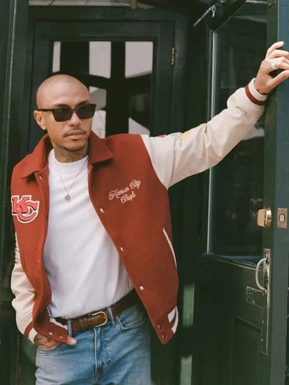 Abercrombie Kansas City Chiefs Varsity Bomber Jacket