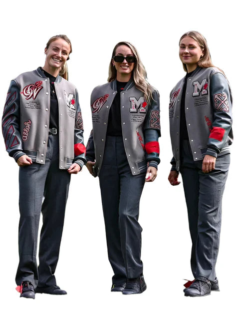 Ac Milan Grey Varsity Jacket