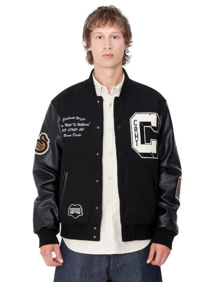 Carhartt Brown Bomber varsity Jacket