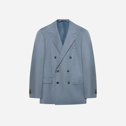 Cornflower-blue Macbeth Blazer in Zeelander wool