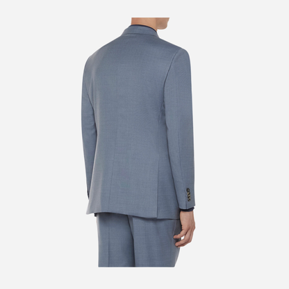 Cornflower-blue Macbeth Blazer in Zeelander wool