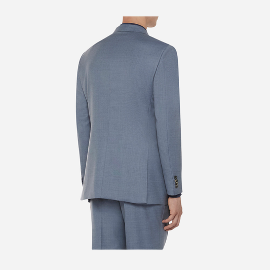 Cornflower-blue Macbeth Blazer in Zeelander wool