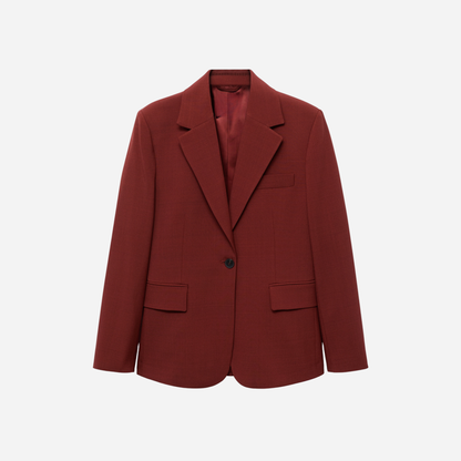 Straight-fit suit blazer