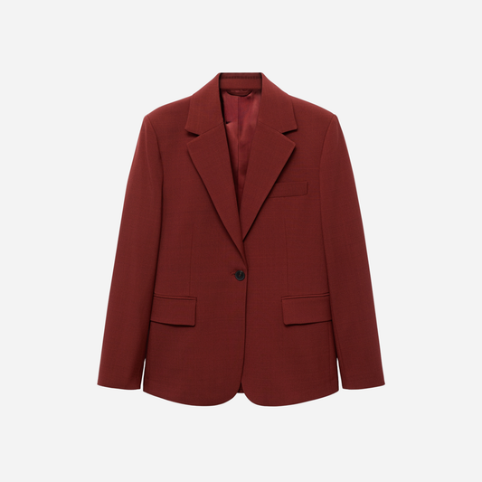 Straight-fit suit blazer