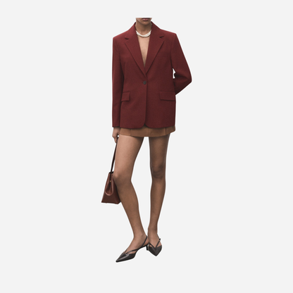 Straight-fit suit blazer