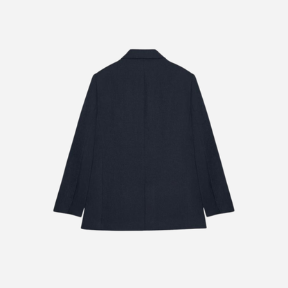 Straight Cut Buttoned Blazer