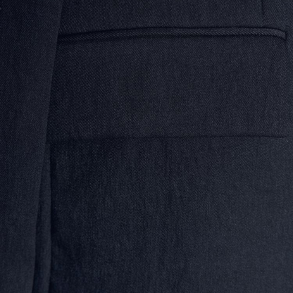 Straight Cut Buttoned Blazer