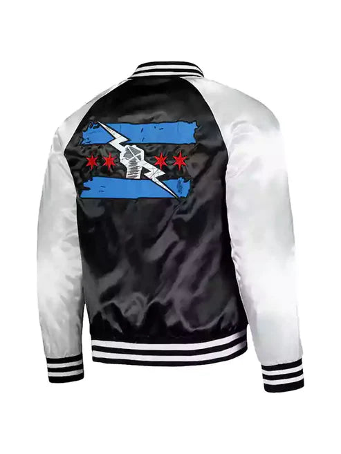 WWE CM Punk Black Bomber Jacket